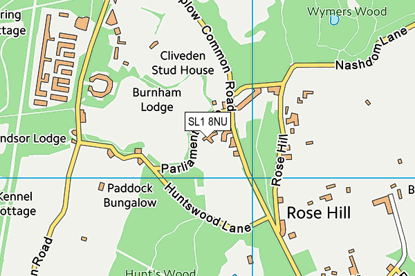 SL1 8NU map - OS VectorMap District (Ordnance Survey) SL1 8NU map - OS VectorMap District (Ordnance Survey)