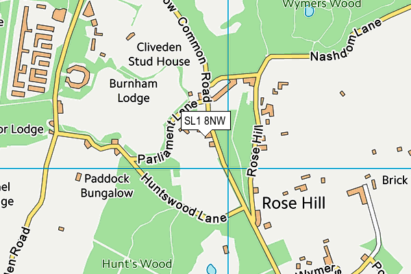 SL1 8NW map - OS VectorMap District (Ordnance Survey) SL1 8NW map - OS VectorMap District (Ordnance Survey)
