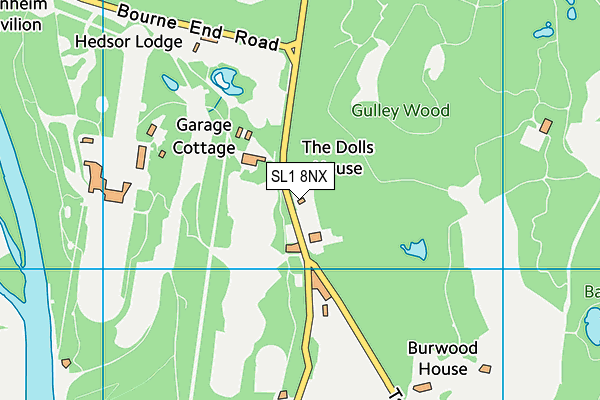 SL1 8NX map - OS VectorMap District (Ordnance Survey) SL1 8NX map - OS VectorMap District (Ordnance Survey)