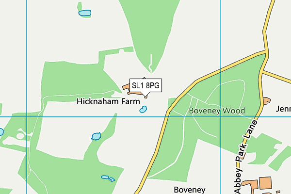 SL1 8PG map - OS VectorMap District (Ordnance Survey) SL1 8PG map - OS VectorMap District (Ordnance Survey)