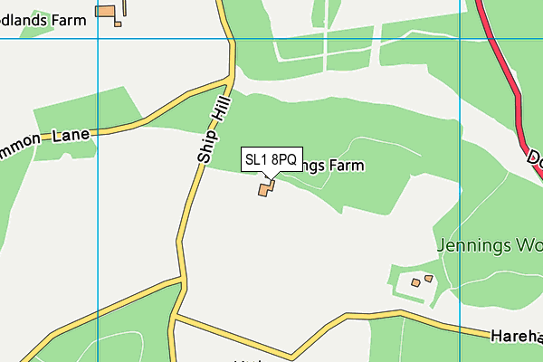 SL1 8PQ map - OS VectorMap District (Ordnance Survey) SL1 8PQ map - OS VectorMap District (Ordnance Survey)