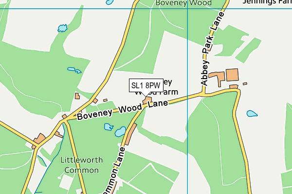SL1 8PW map - OS VectorMap District (Ordnance Survey) SL1 8PW map - OS VectorMap District (Ordnance Survey)