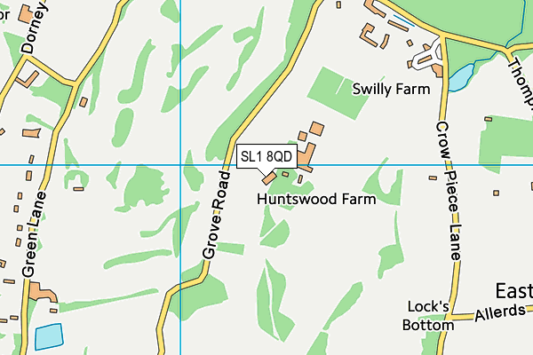 SL1 8QD map - OS VectorMap District (Ordnance Survey) SL1 8QD map - OS VectorMap District (Ordnance Survey)