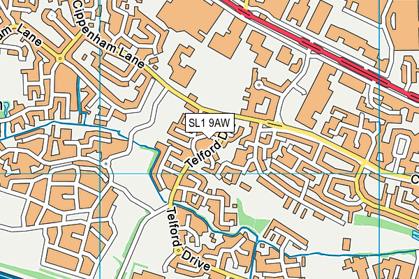 SL1 9AW map - OS VectorMap District (Ordnance Survey) SL1 9AW map - OS VectorMap District (Ordnance Survey)