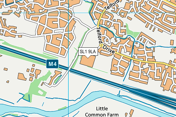 SL1 9LA map - OS VectorMap District (Ordnance Survey) SL1 9LA map - OS VectorMap District (Ordnance Survey)