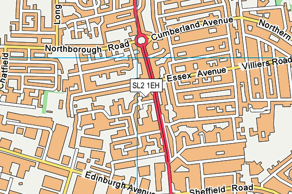 SL2 1EH map - OS VectorMap District (Ordnance Survey) SL2 1EH map - OS VectorMap District (Ordnance Survey)