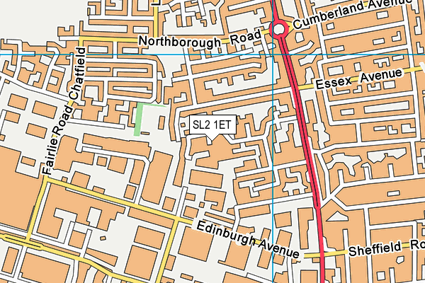 SL2 1ET map - OS VectorMap District (Ordnance Survey) SL2 1ET map - OS VectorMap District (Ordnance Survey)