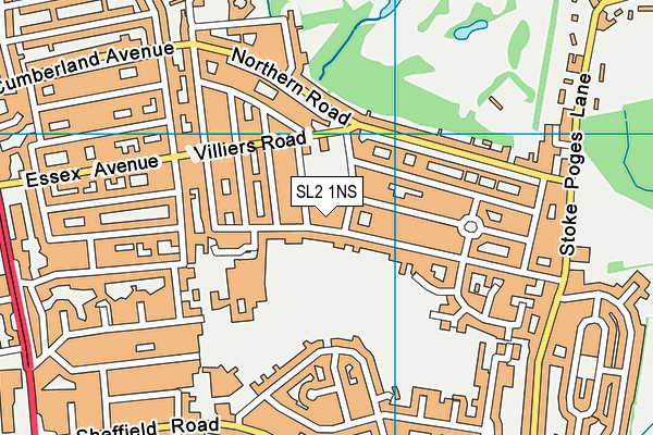SL2 1NS map - OS VectorMap District (Ordnance Survey) SL2 1NS map - OS VectorMap District (Ordnance Survey)