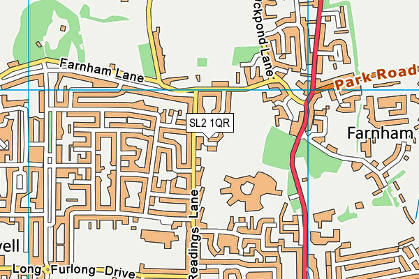 SL2 1QR map - OS VectorMap District (Ordnance Survey) SL2 1QR map - OS VectorMap District (Ordnance Survey)