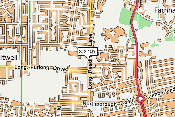 SL2 1QY map - OS VectorMap District (Ordnance Survey) SL2 1QY map - OS VectorMap District (Ordnance Survey)
