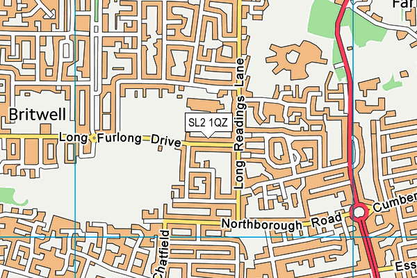 SL2 1QZ map - OS VectorMap District (Ordnance Survey) SL2 1QZ map - OS VectorMap District (Ordnance Survey)