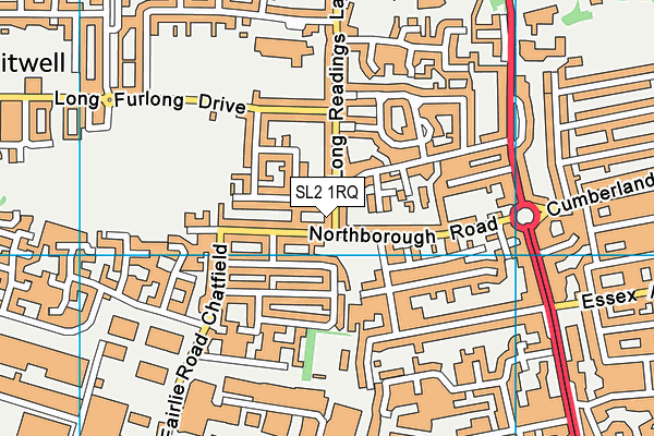 SL2 1RQ map - OS VectorMap District (Ordnance Survey) SL2 1RQ map - OS VectorMap District (Ordnance Survey)