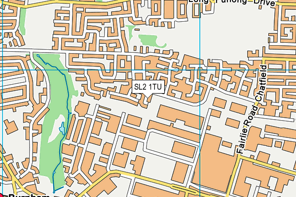 SL2 1TU map - OS VectorMap District (Ordnance Survey) SL2 1TU map - OS VectorMap District (Ordnance Survey)