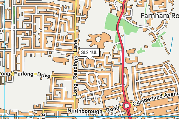 SL2 1UL map - OS VectorMap District (Ordnance Survey) SL2 1UL map - OS VectorMap District (Ordnance Survey)