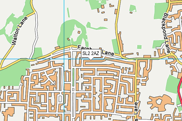 SL2 2AZ map - OS VectorMap District (Ordnance Survey) SL2 2AZ map - OS VectorMap District (Ordnance Survey)