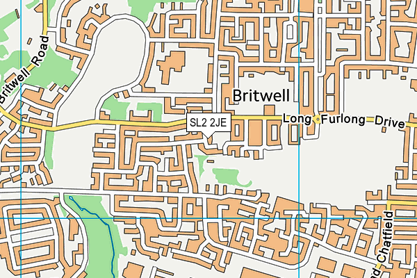 SL2 2JE map - OS VectorMap District (Ordnance Survey) SL2 2JE map - OS VectorMap District (Ordnance Survey)