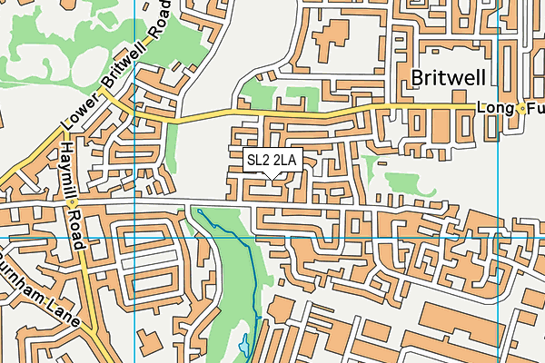 SL2 2LA map - OS VectorMap District (Ordnance Survey) SL2 2LA map - OS VectorMap District (Ordnance Survey)