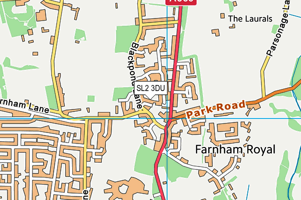 SL2 3DU map - OS VectorMap District (Ordnance Survey) SL2 3DU map - OS VectorMap District (Ordnance Survey)