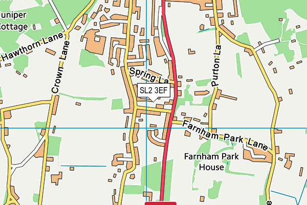 SL2 3EF map - OS VectorMap District (Ordnance Survey) SL2 3EF map - OS VectorMap District (Ordnance Survey)