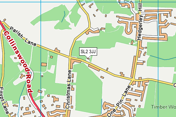 SL2 3JJ map - OS VectorMap District (Ordnance Survey) SL2 3JJ map - OS VectorMap District (Ordnance Survey)