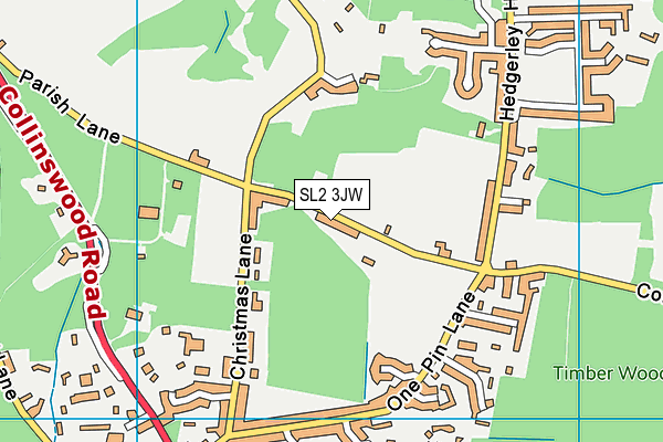SL2 3JW map - OS VectorMap District (Ordnance Survey) SL2 3JW map - OS VectorMap District (Ordnance Survey)
