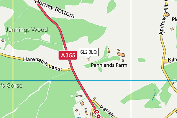 SL2 3LQ map - OS VectorMap District (Ordnance Survey) SL2 3LQ map - OS VectorMap District (Ordnance Survey)