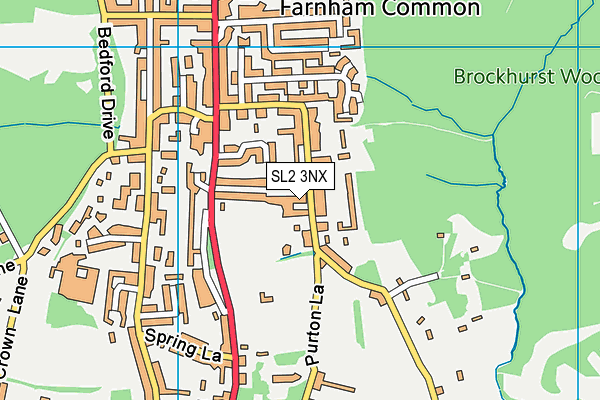 SL2 3NX map - OS VectorMap District (Ordnance Survey) SL2 3NX map - OS VectorMap District (Ordnance Survey)