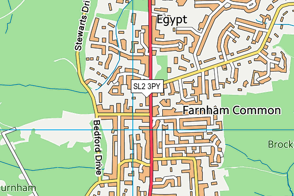 SL2 3PY map - OS VectorMap District (Ordnance Survey) SL2 3PY map - OS VectorMap District (Ordnance Survey)