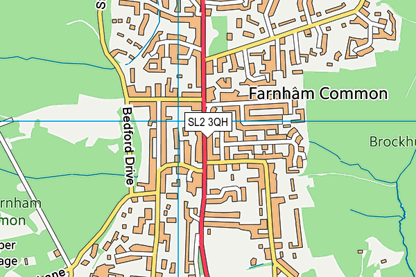 SL2 3QH map - OS VectorMap District (Ordnance Survey) SL2 3QH map - OS VectorMap District (Ordnance Survey)