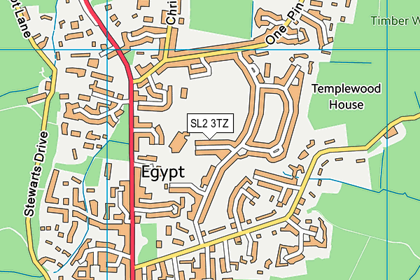 SL2 3TZ map - OS VectorMap District (Ordnance Survey) SL2 3TZ map - OS VectorMap District (Ordnance Survey)