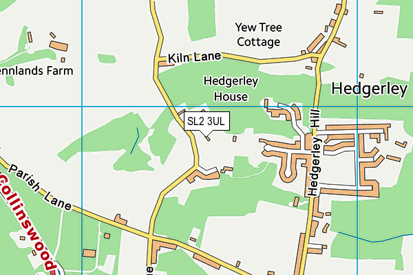 SL2 3UL map - OS VectorMap District (Ordnance Survey)