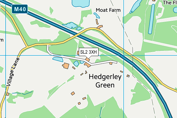 SL2 3XH map - OS VectorMap District (Ordnance Survey) SL2 3XH map - OS VectorMap District (Ordnance Survey)