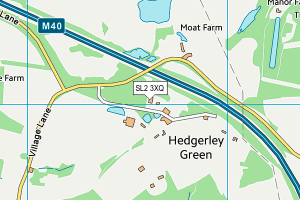 SL2 3XQ map - OS VectorMap District (Ordnance Survey) SL2 3XQ map - OS VectorMap District (Ordnance Survey)