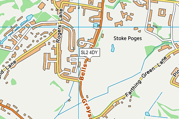 SL2 4DY map - OS VectorMap District (Ordnance Survey) SL2 4DY map - OS VectorMap District (Ordnance Survey)