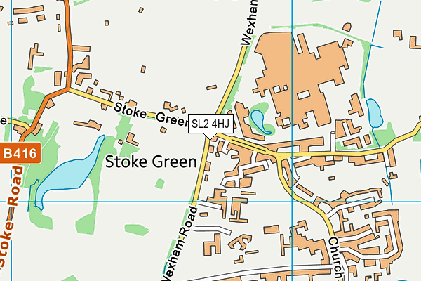 SL2 4HJ map - OS VectorMap District (Ordnance Survey) SL2 4HJ map - OS VectorMap District (Ordnance Survey)