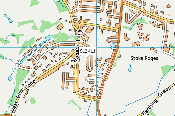 SL2 4LJ map - OS VectorMap District (Ordnance Survey) SL2 4LJ map - OS VectorMap District (Ordnance Survey)