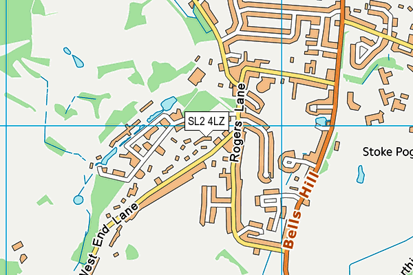 SL2 4LZ map - OS VectorMap District (Ordnance Survey) SL2 4LZ map - OS VectorMap District (Ordnance Survey)