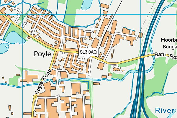 SL3 0AQ map - OS VectorMap District (Ordnance Survey) SL3 0AQ map - OS VectorMap District (Ordnance Survey)