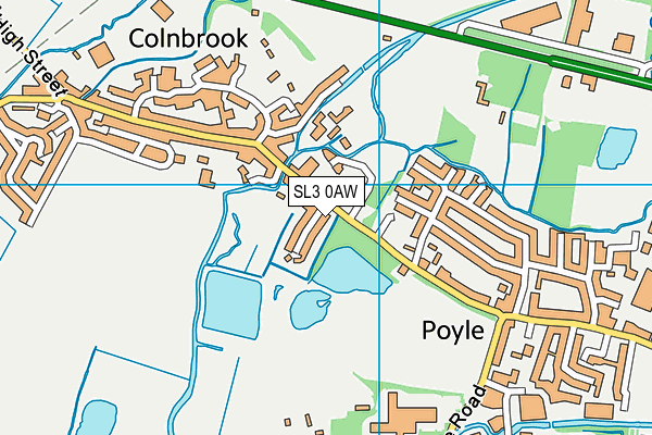 SL3 0AW map - OS VectorMap District (Ordnance Survey) SL3 0AW map - OS VectorMap District (Ordnance Survey)