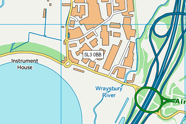 SL3 0BB map - OS VectorMap District (Ordnance Survey) SL3 0BB map - OS VectorMap District (Ordnance Survey)