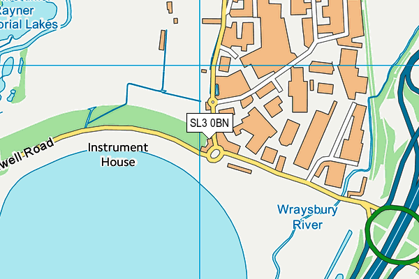 SL3 0BN map - OS VectorMap District (Ordnance Survey) SL3 0BN map - OS VectorMap District (Ordnance Survey)