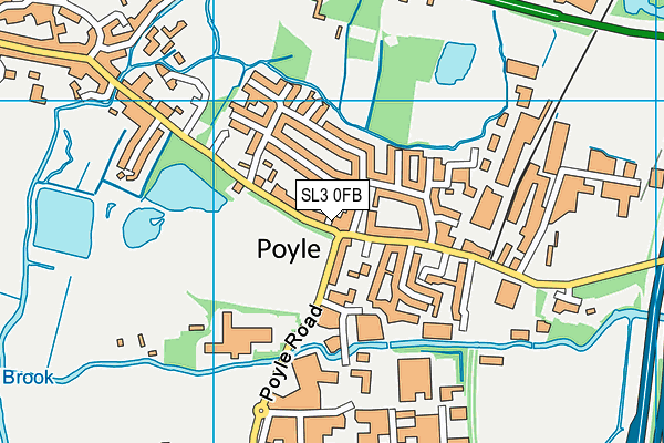 SL3 0FB map - OS VectorMap District (Ordnance Survey) SL3 0FB map - OS VectorMap District (Ordnance Survey)