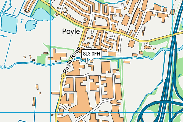 SL3 0FH map - OS VectorMap District (Ordnance Survey)