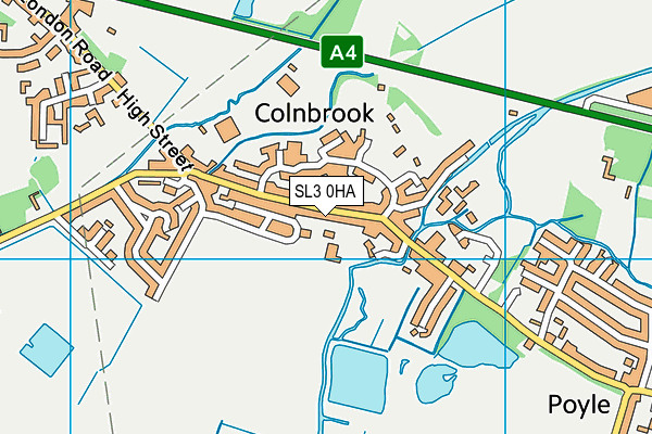 SL3 0HA map - OS VectorMap District (Ordnance Survey) SL3 0HA map - OS VectorMap District (Ordnance Survey)