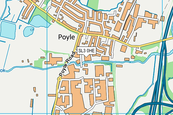 SL3 0HE map - OS VectorMap District (Ordnance Survey) SL3 0HE map - OS VectorMap District (Ordnance Survey)