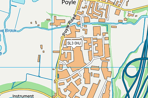 SL3 0HJ map - OS VectorMap District (Ordnance Survey) SL3 0HJ map - OS VectorMap District (Ordnance Survey)