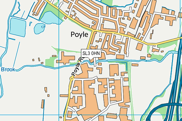 SL3 0HN map - OS VectorMap District (Ordnance Survey) SL3 0HN map - OS VectorMap District (Ordnance Survey)