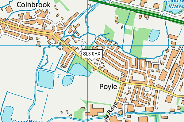 SL3 0HX map - OS VectorMap District (Ordnance Survey) SL3 0HX map - OS VectorMap District (Ordnance Survey)