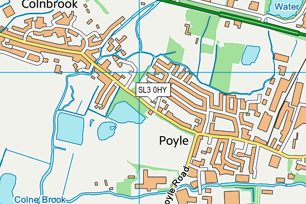 SL3 0HY map - OS VectorMap District (Ordnance Survey) SL3 0HY map - OS VectorMap District (Ordnance Survey)