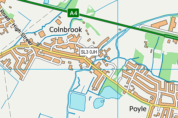 SL3 0JH map - OS VectorMap District (Ordnance Survey)